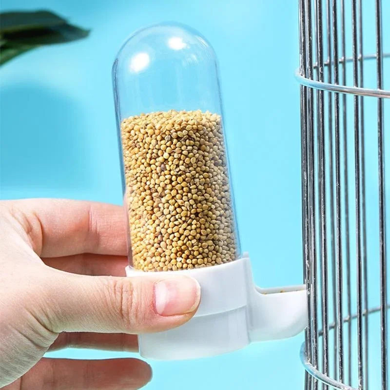 Automatic Hanging Bird Feeder & Water Dispenser - Easy Access