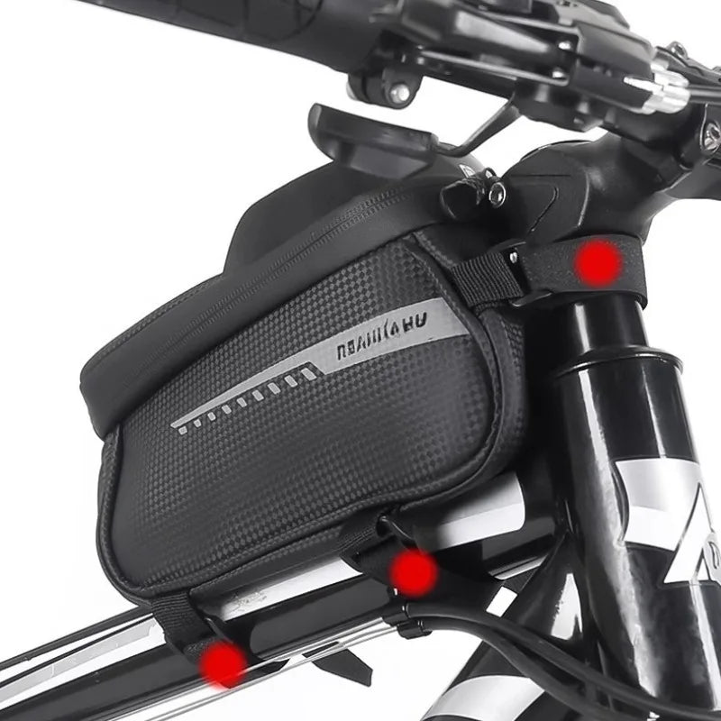 Waterproof Bike Frame Bag with Touch Screen & Sun Visor - Cycling Gear