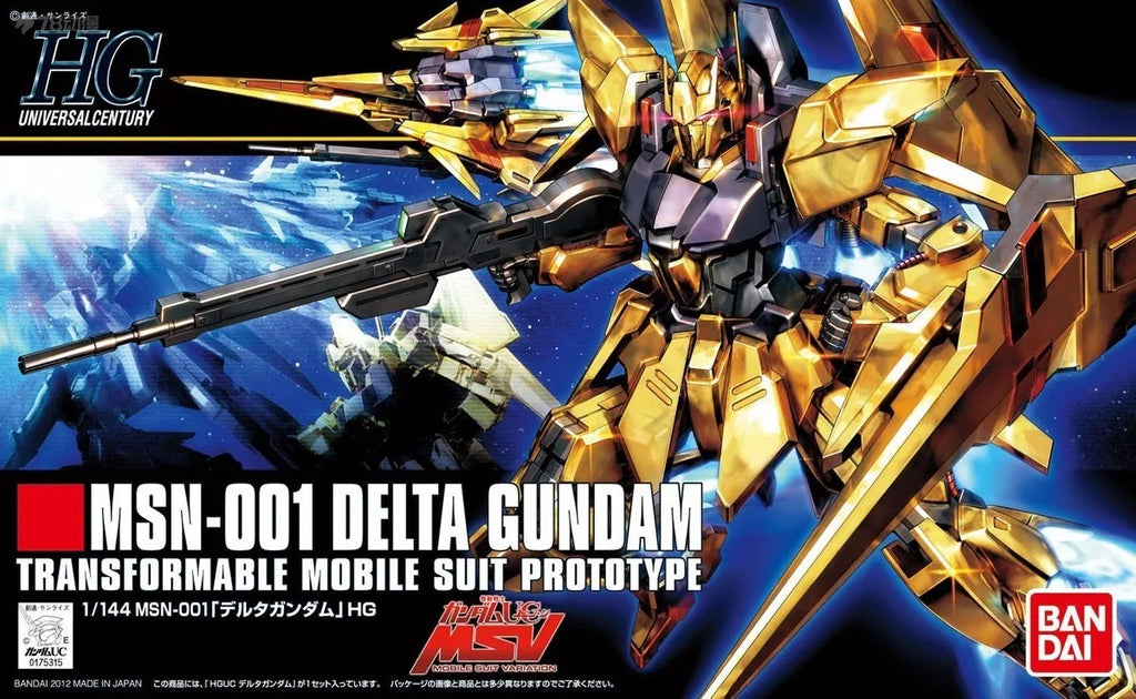 Bandai HGUC 1/144 Delta Gundam Model Kit - Anime Action Figure