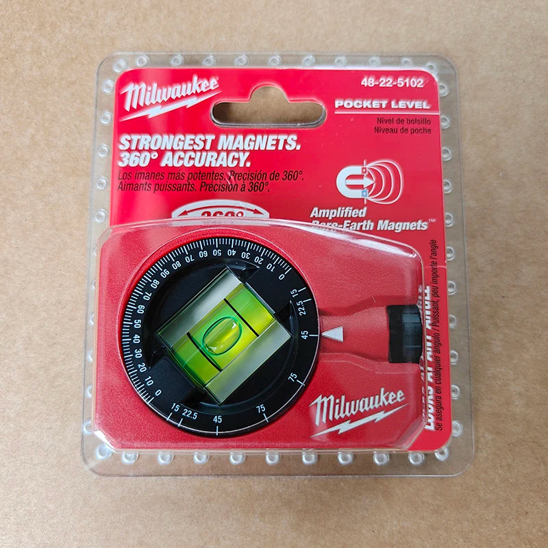 Milwaukee 360° Rotating Pocket Level with Rare-Earth Magnets