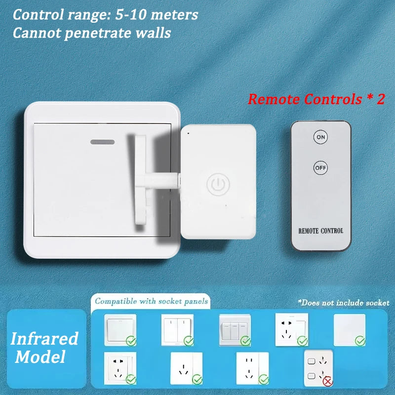 Smart Wireless Remote Control Light Switch - Rechargeable & Easy to Use