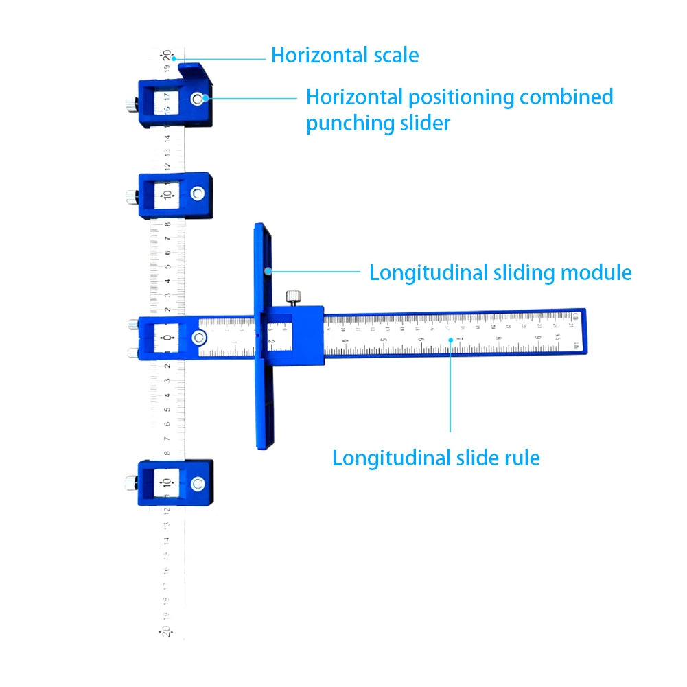 Precision Hole Punch Locator Jig for Woodworking - Easy Alignment Tool