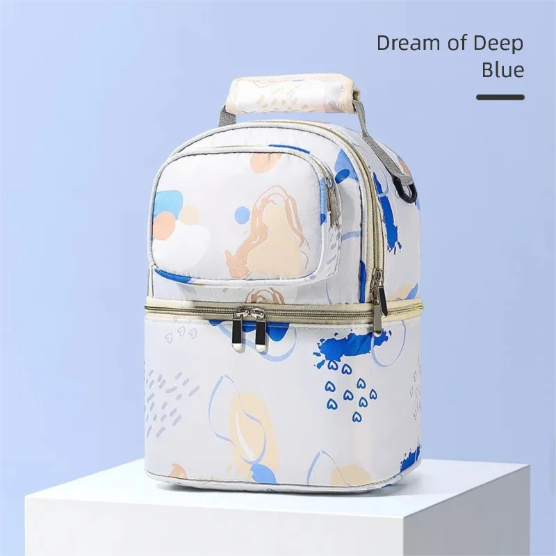 Portable Oxford Insulated Breastmilk Cooler Bag for Moms on the Go