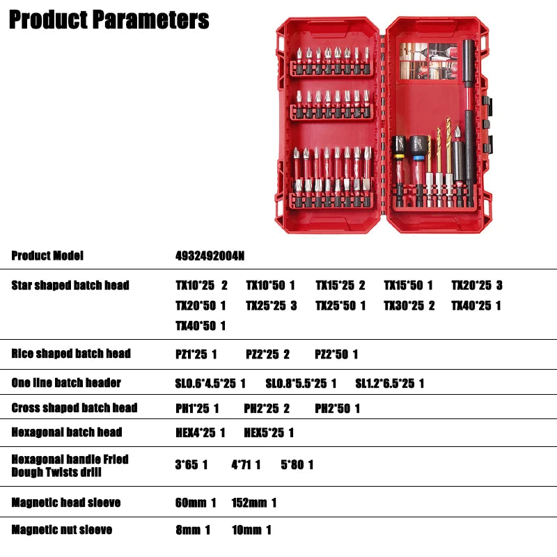 Milwaukee 40-Piece SHOCKWAVE Impact Duty Drill Bit Set - Durable & Versatile
