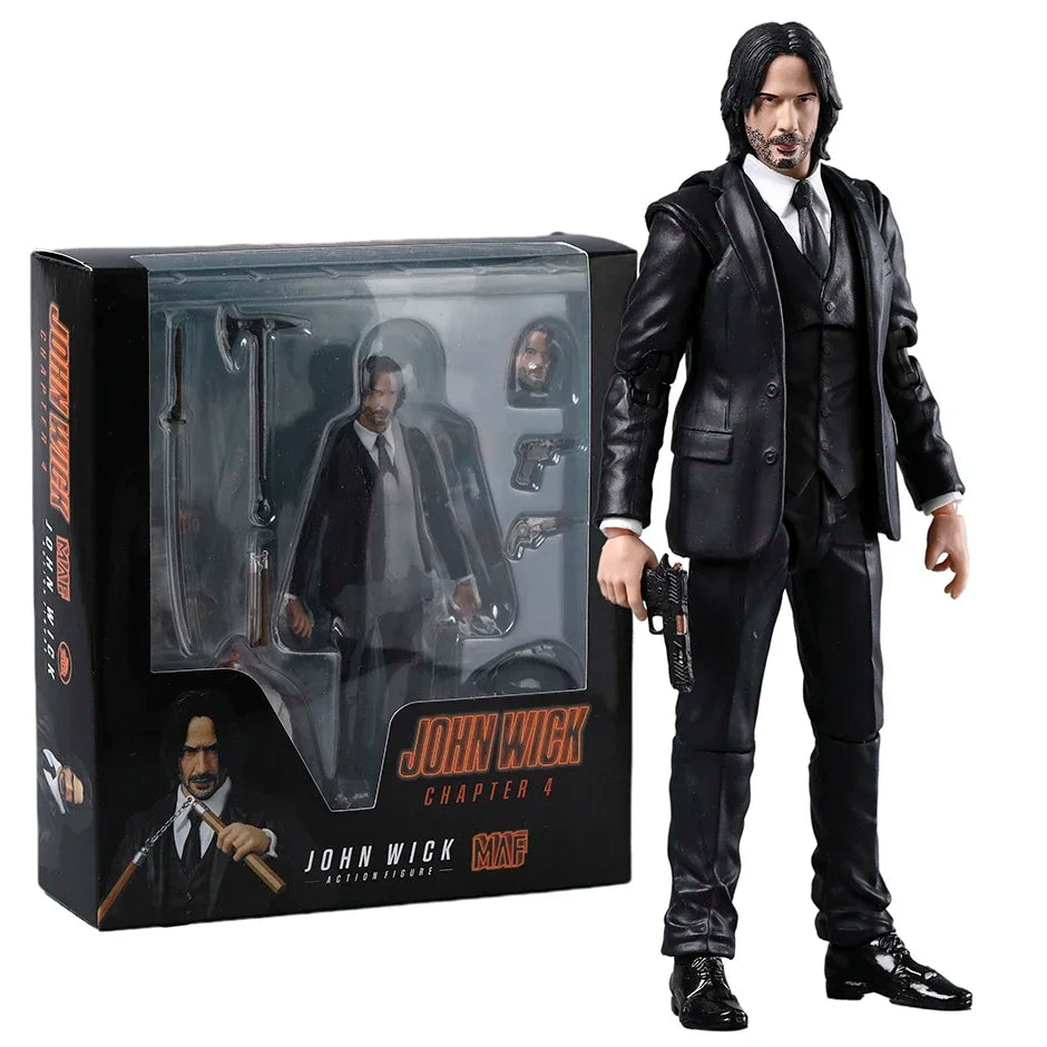 MAFEX John Wick Chapter 4 Action Figure - Highly Detailed Model