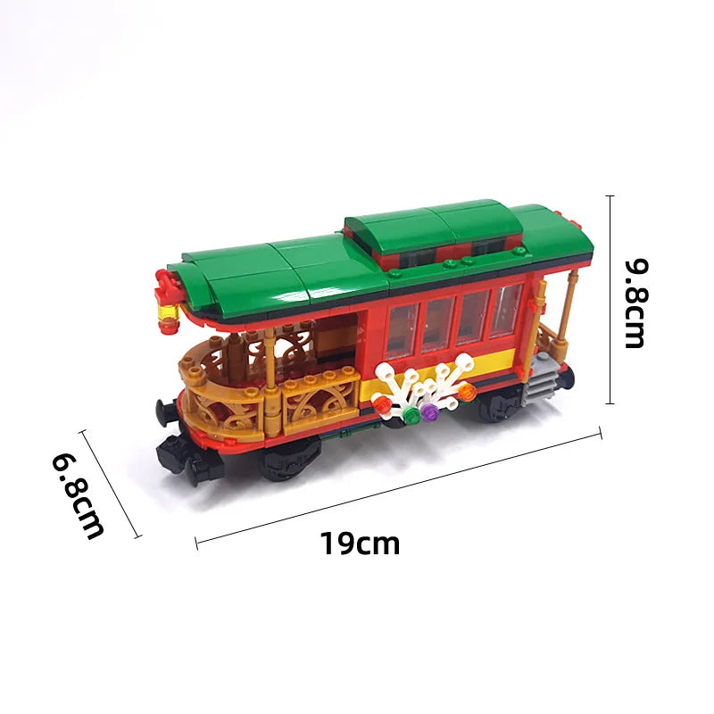 XQ MOC Train Carriage Building Blocks - Eco-Friendly Play Set
