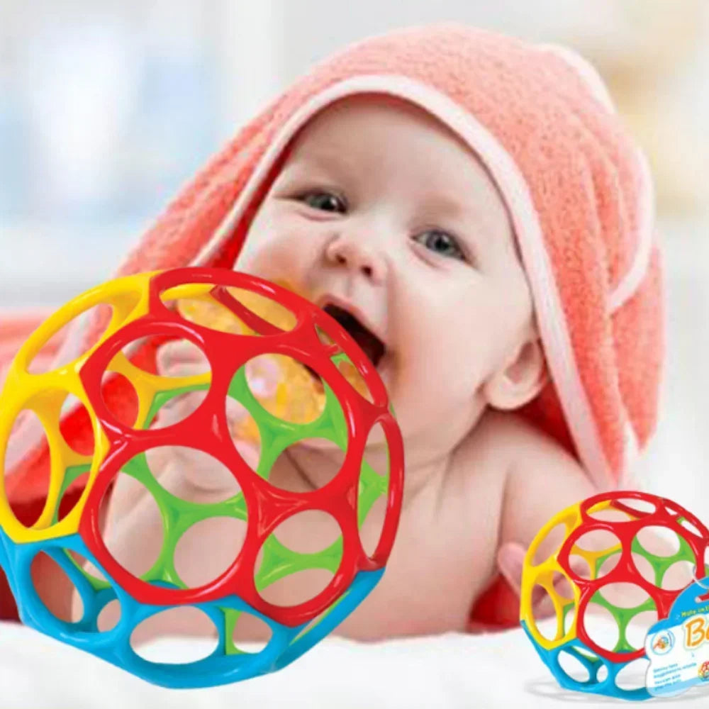 Soft Baby Rattle Ball Toy - Educational Teether for Newborns & Infants