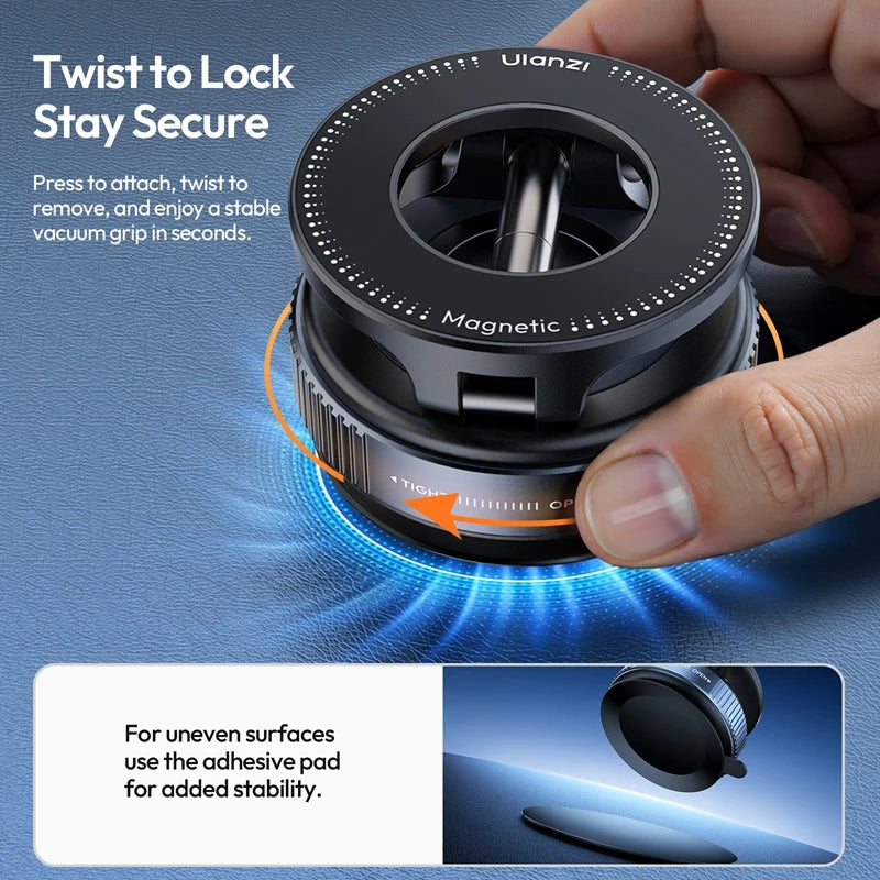 Ulanzi SK-25 Magnetic Phone Mount for Car Windshield & Dashboard
