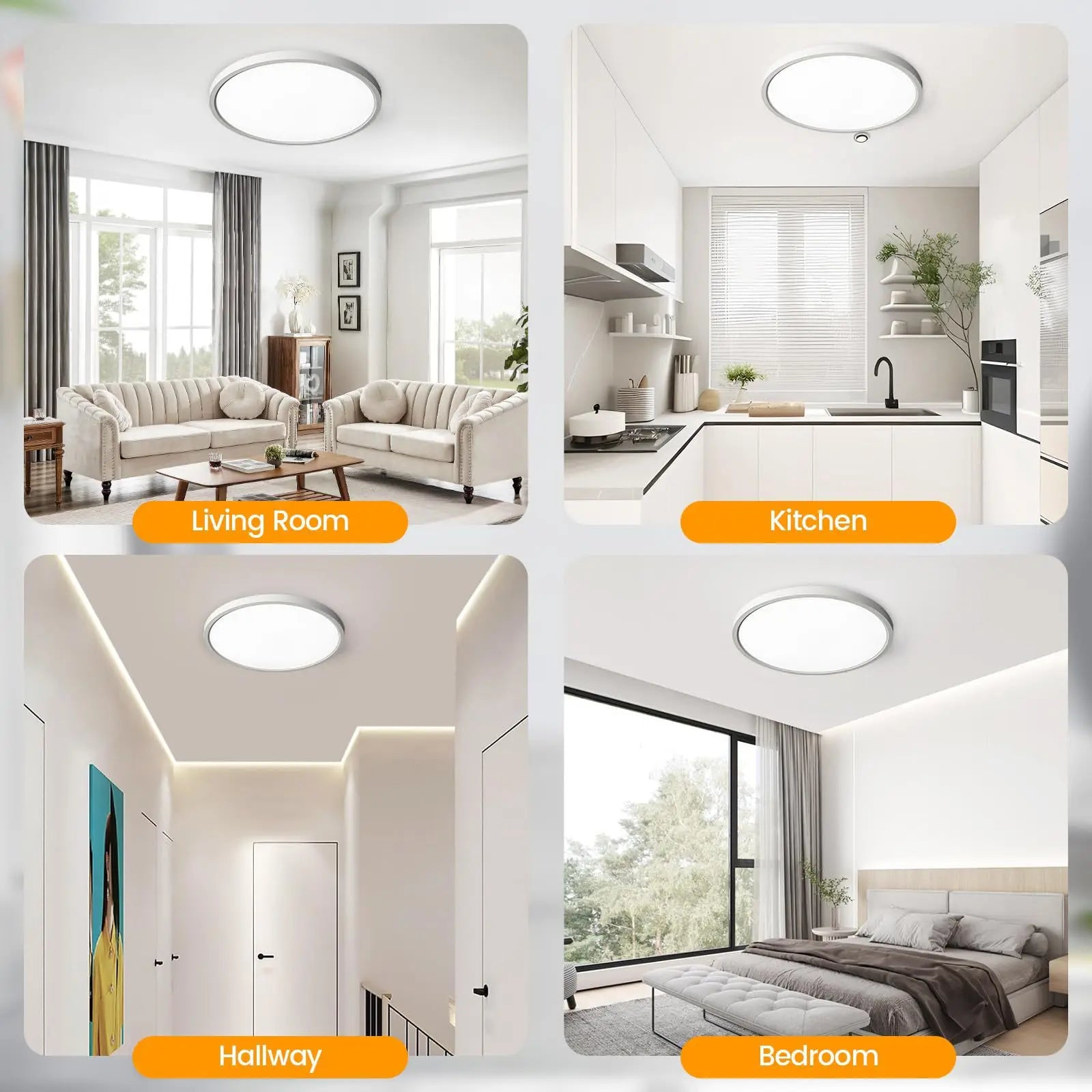 Modern Surface Mounted LED Ceiling Lamp - 15W to 36W for Indoor Lighting