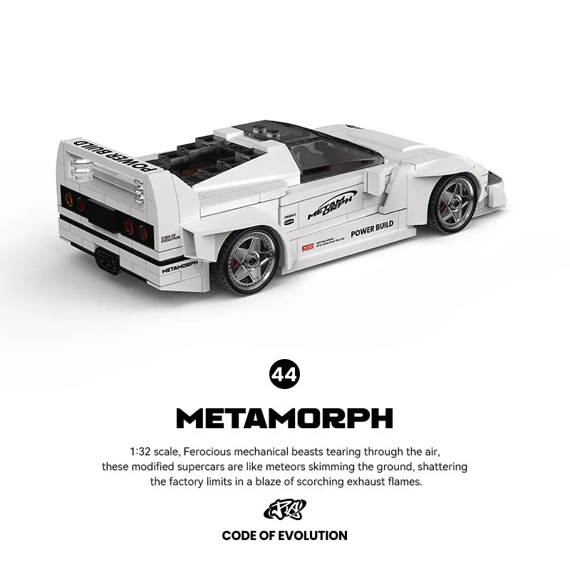 MOC Racing Car Speed Model Building Block for Kids - Fun Desktop Decor