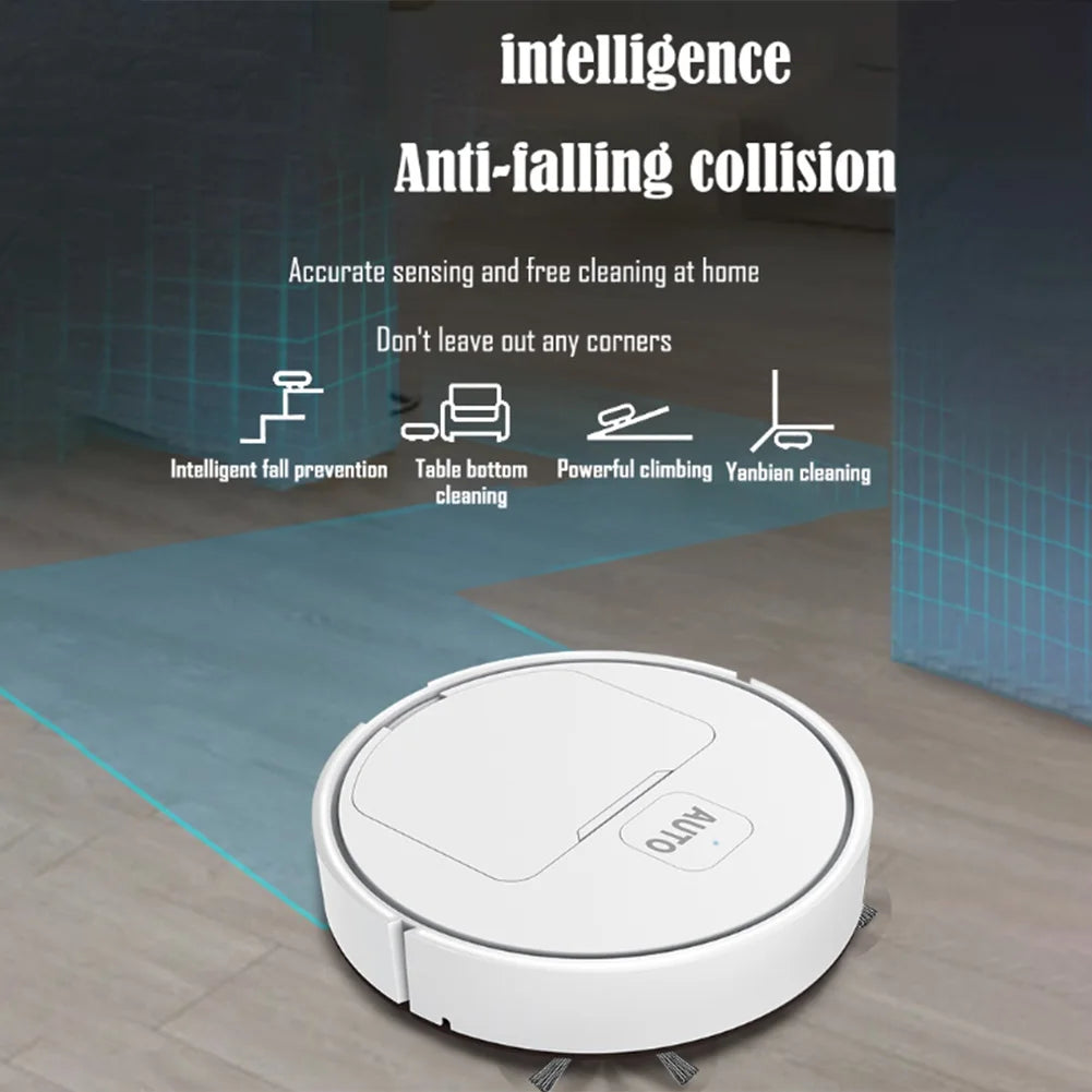 APWIKOGER 3-in-1 Robot Vacuum Cleaner - Mops & Cleans with 1000Pa Power