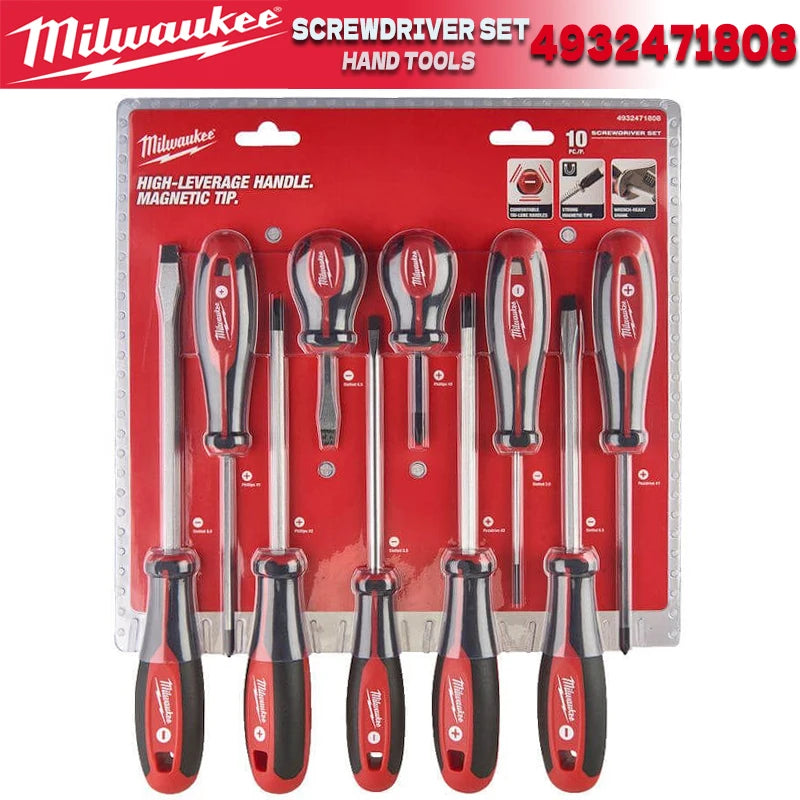 Milwaukee 10-Piece Tri-Lobe Screwdriver Set - Multi-Purpose Tools