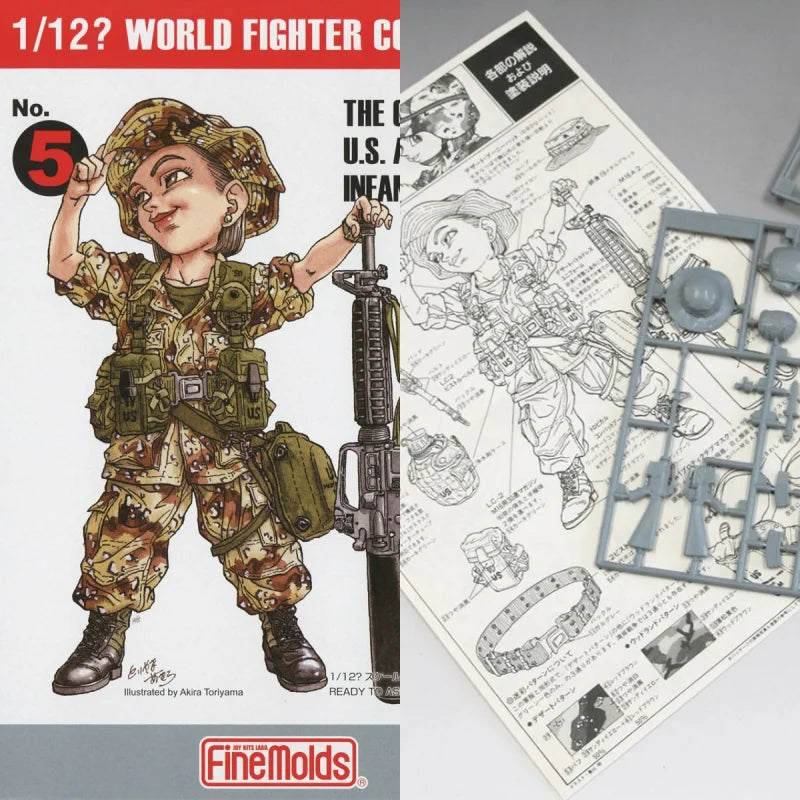 Fine Molds 1/12 Infantryman Model Kit – Expert Detail & Display Quality