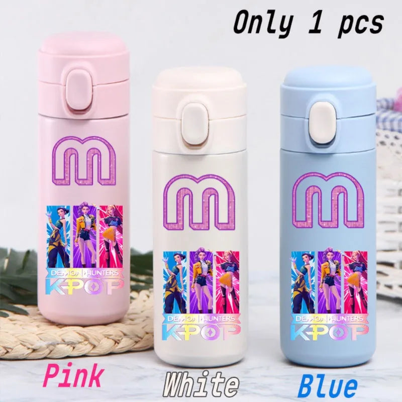 KPop 420ML Insulated Thermos Cup - Stylish Water Bottle Gift