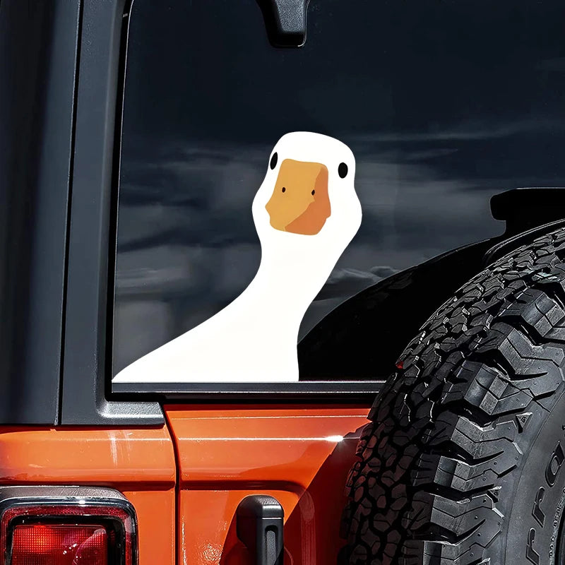 Adorable Weatherproof Vinyl Duck Decal for Cars & Trucks