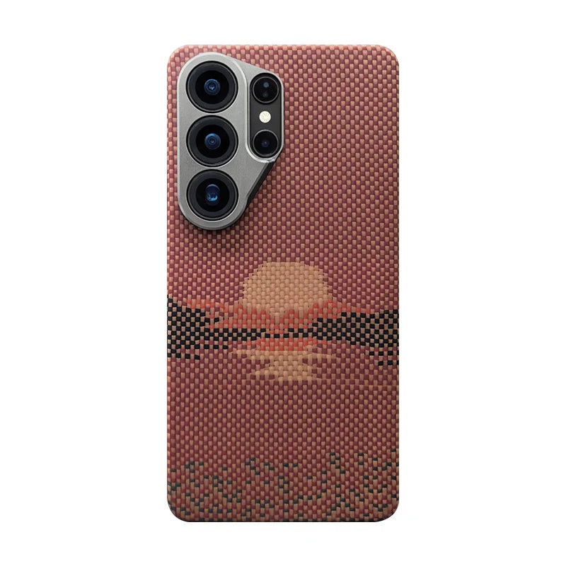 Slim Carbon Fiber Case for Samsung Galaxy S26 Ultra - Honeycomb Finish