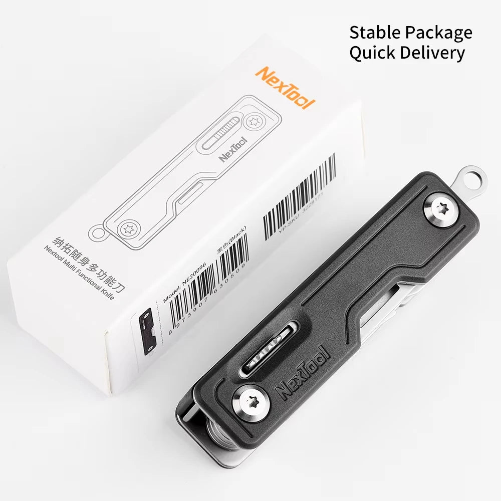 NexTool 10-in-1 Mini Multi-Tool: Portable EDC Folding Knife & More