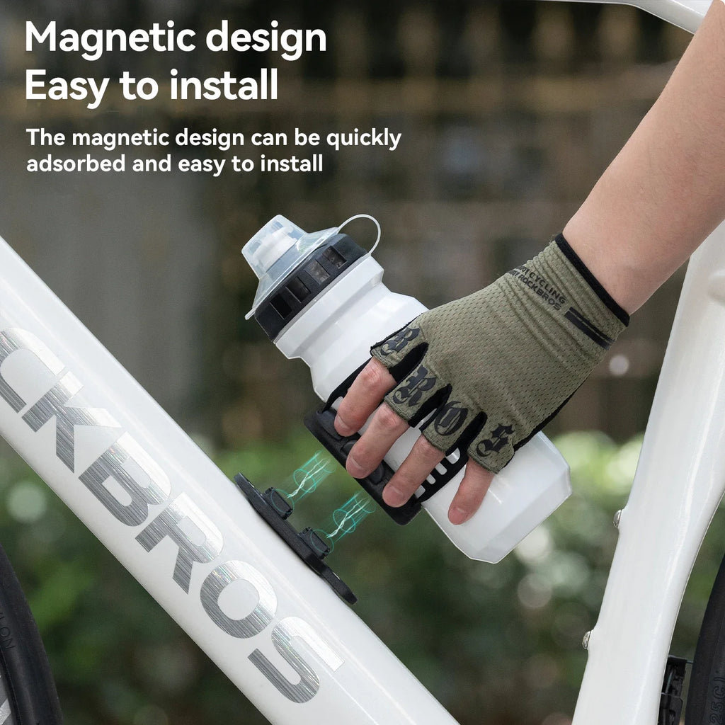 ROCKBROS Magnetic Bike Bottle Holder – Lightweight & Shock Absorbent