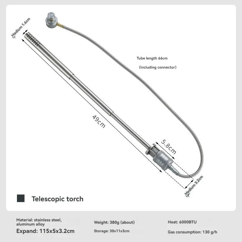 CAMPINGMOON XD-6-NE Outdoor Flame Spray Tool for BBQ & Adventure