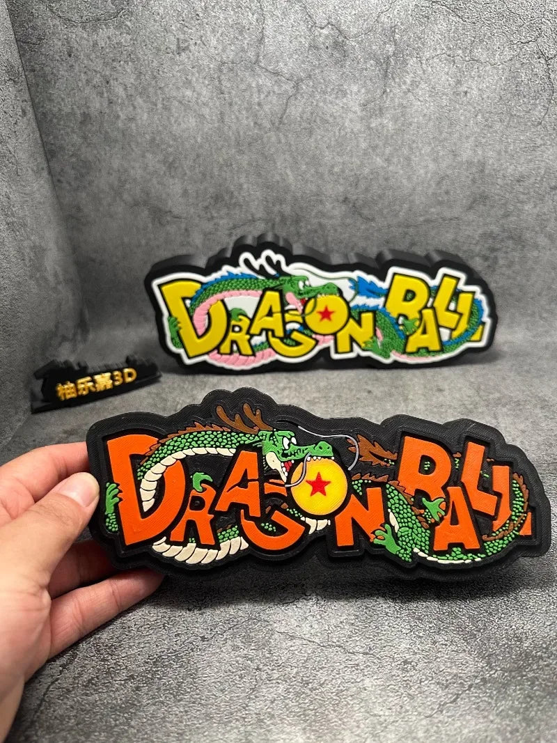 Dragon Ball Super 3D Printed Logo Sign - Handmade Ornament & Display