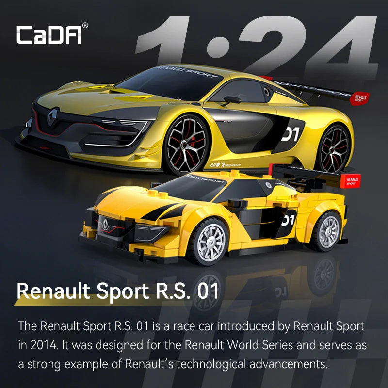 CaDA 1:24 Building Block Super Sports Car - Fun for Kids!