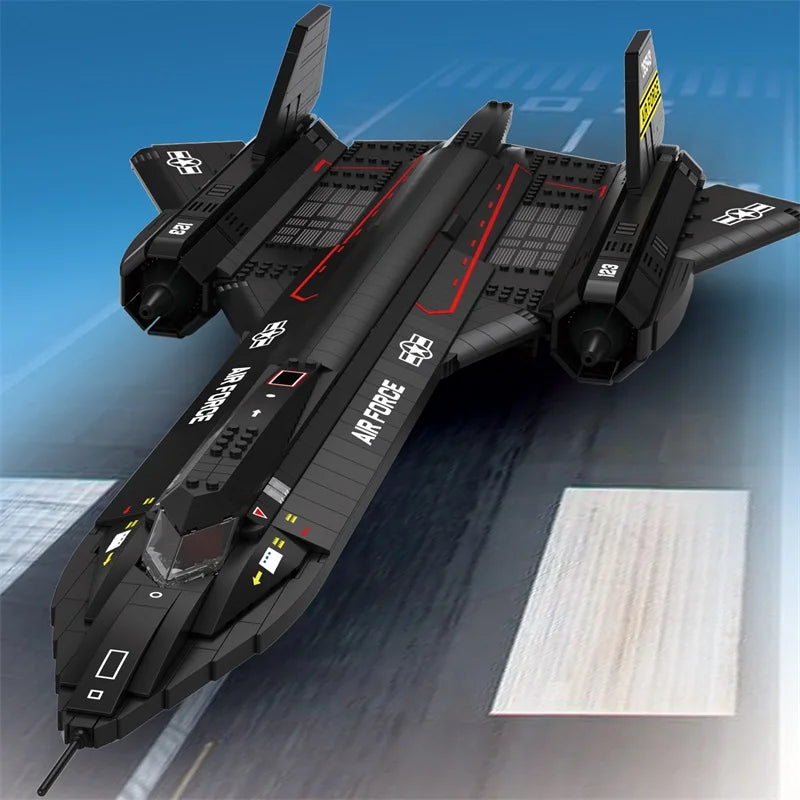 1775Pcs Military Blackbird Airplane Building Blocks - Creative Fun Toy Set