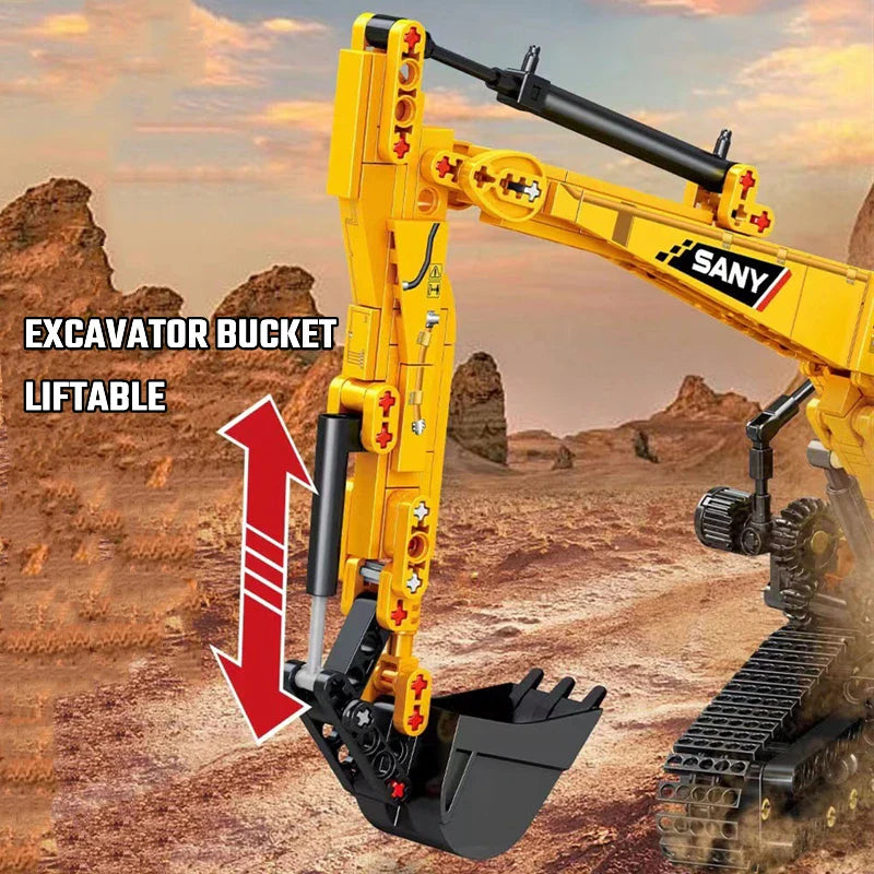SEMBO 1022pcs Excavator Building Blocks – STEM Learning & Fun