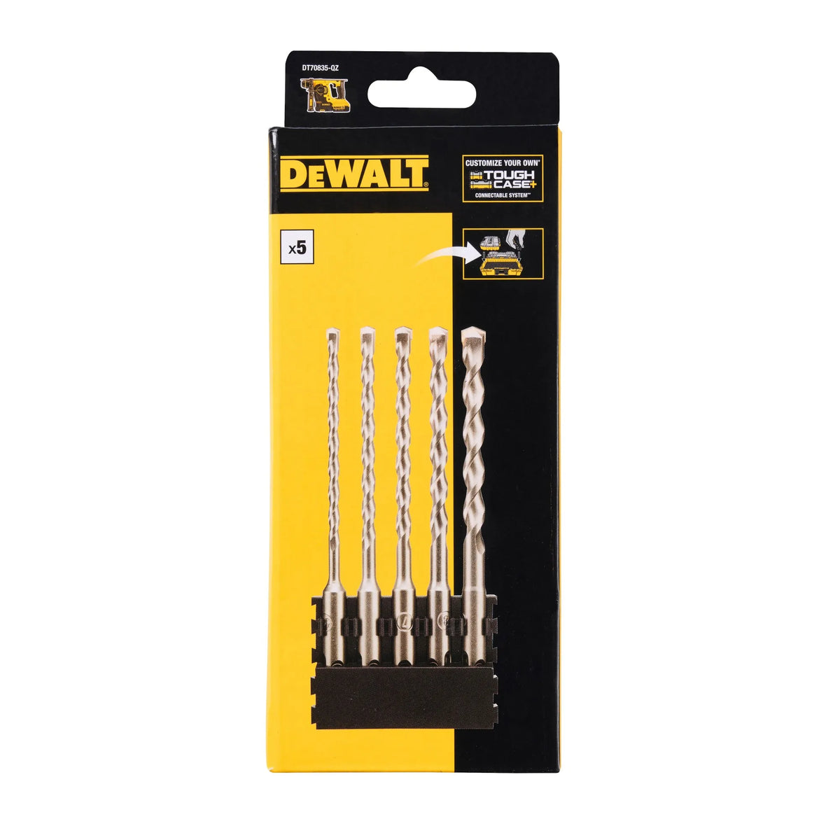 DEWALT SDS Plus Masonry Drill Bit Set - 5 Piece Power Tool Essentials