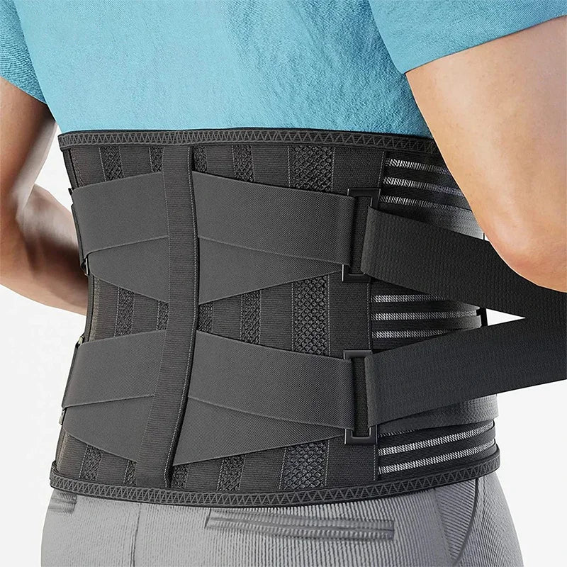 Breathable Back Brace for Lower Back Pain Relief - Support for Heavy Lifting