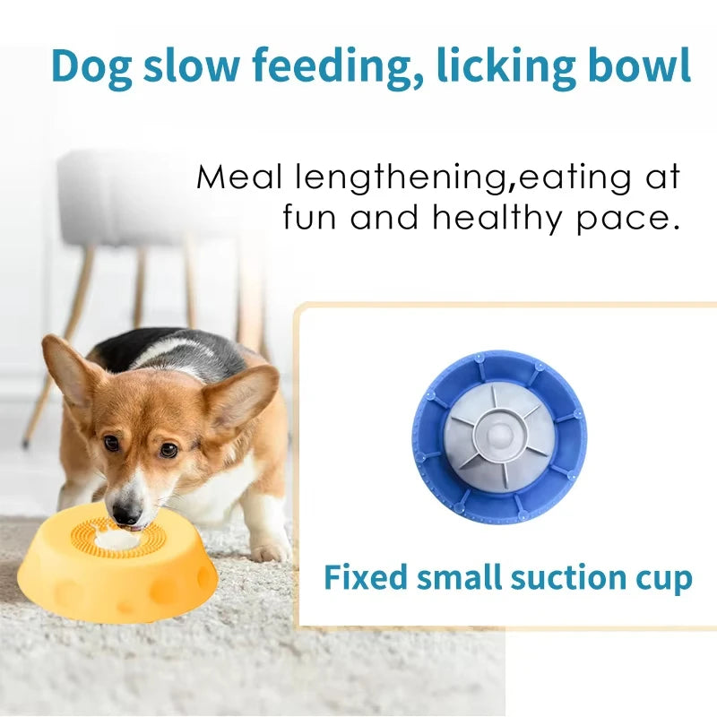 Interactive Pet Lick Mat - Slow Feeder Bowl for Cats & Dogs