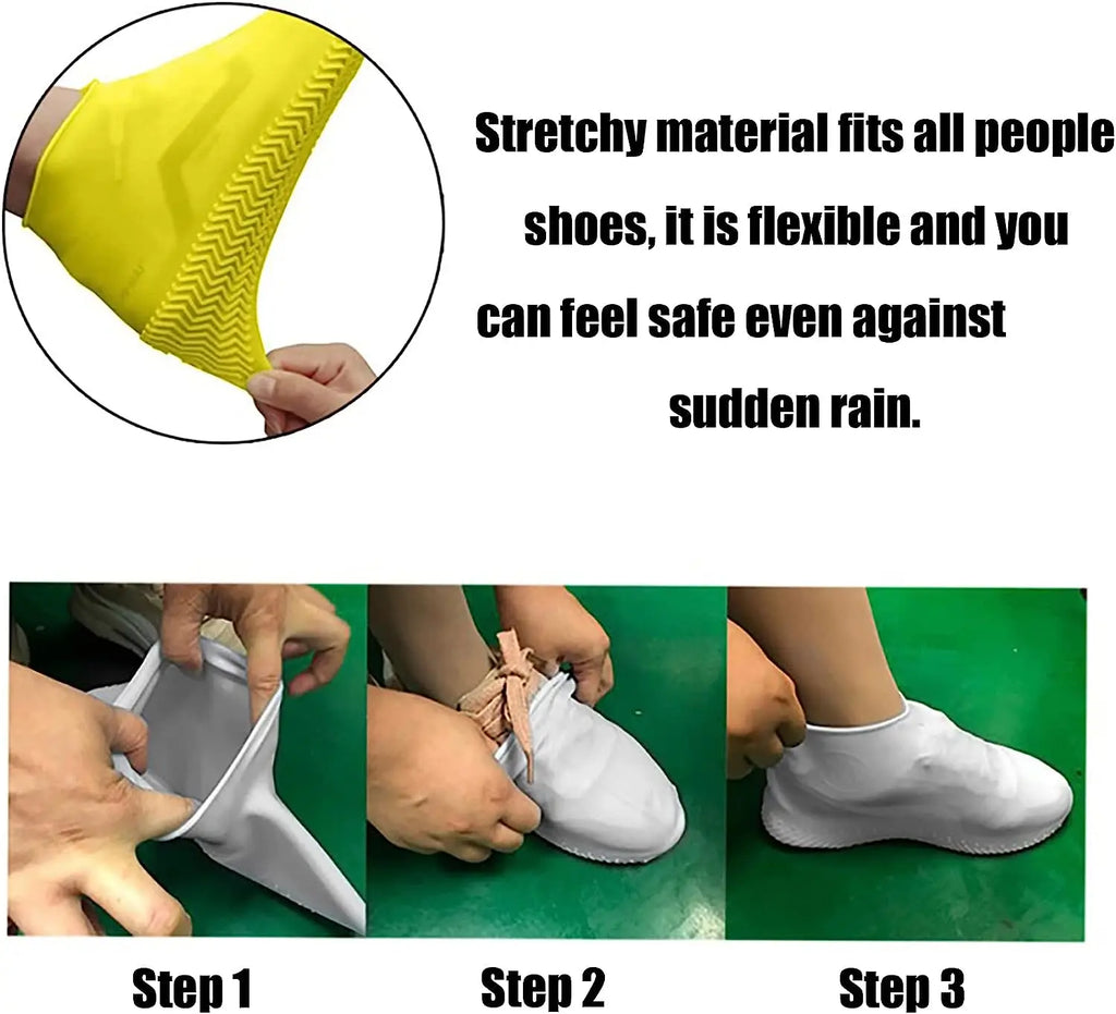 Waterproof Non-Slip Shoe Covers - Reusable Outdoor Rain Boot Protectors