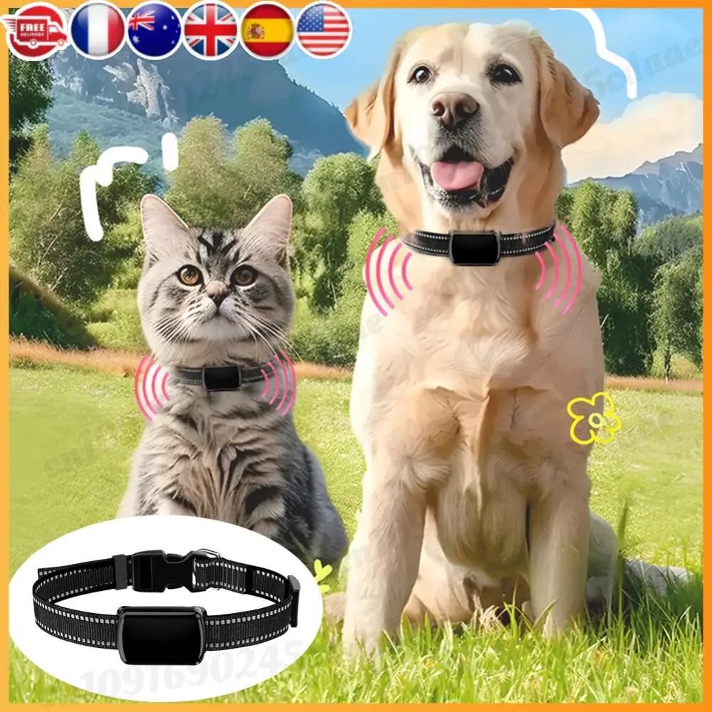 Smart Pet GPS Tracker with Adjustable Collar for Dogs & Cats
