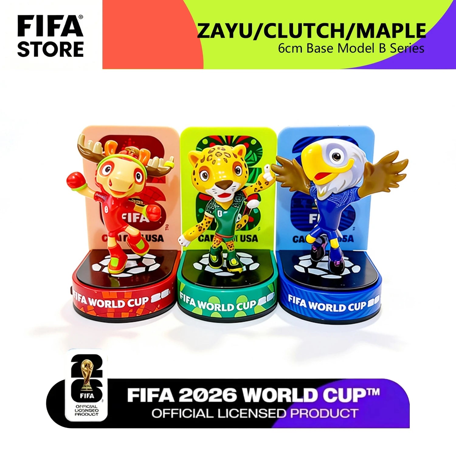 2026 FIFA World Cup Mascot 3-Piece Collectible Set - Fan Memorabilia