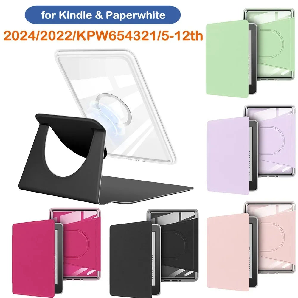 Acrylic Magnetic Bracket Case for Kindle Paperwhite - All-Generation Cover