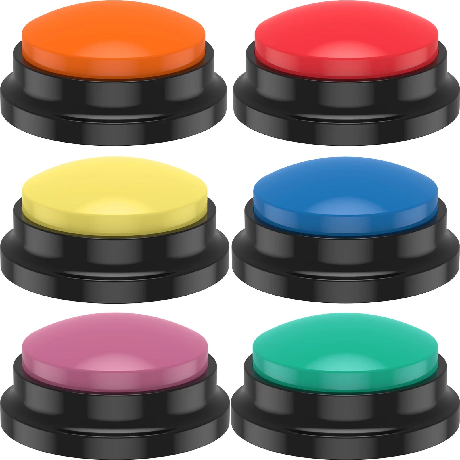 Interactive Dog Training Voice Buttons - Record & Playback Set