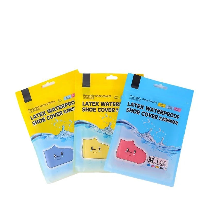 Waterproof Latex Shoe Covers - Durable, Non-Slip Rain Gear