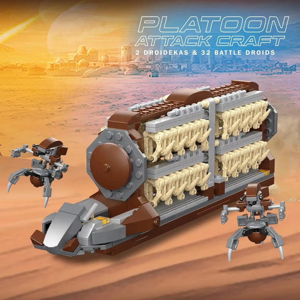 522pcs Building Set - Platoon Attack Craft for Kids | MOULD KING