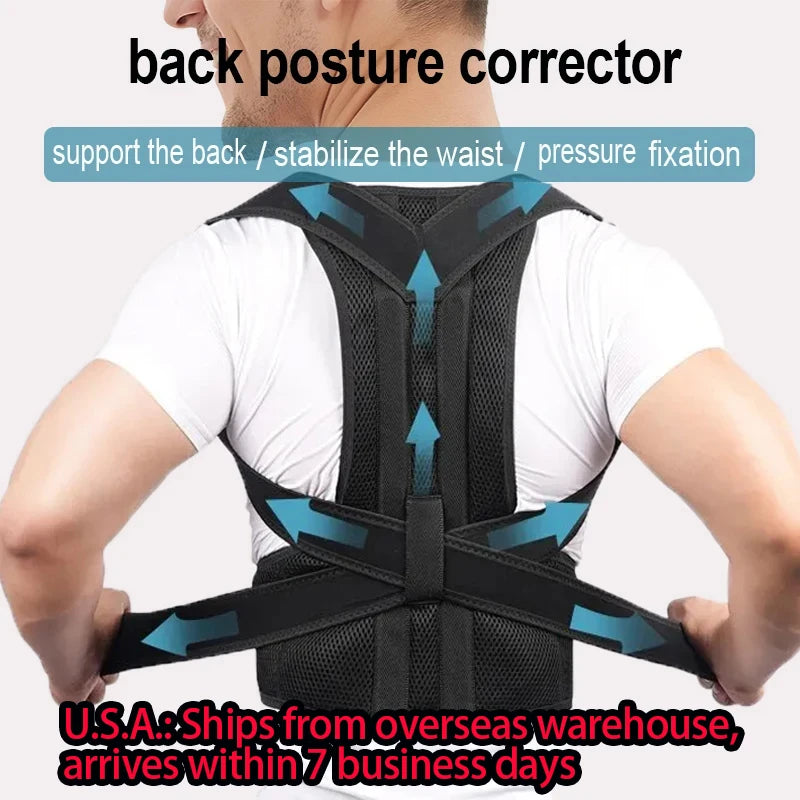 Adjustable Back Posture Corrector for Pain Relief & Improved Spine Health