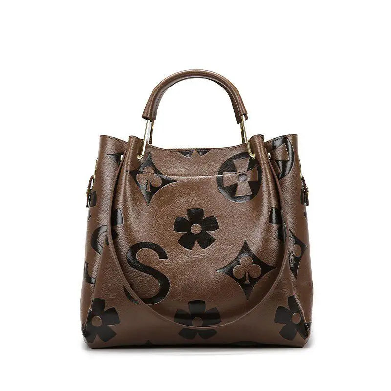 Trendy Large Capacity Crossbody Bucket Handbag for Women