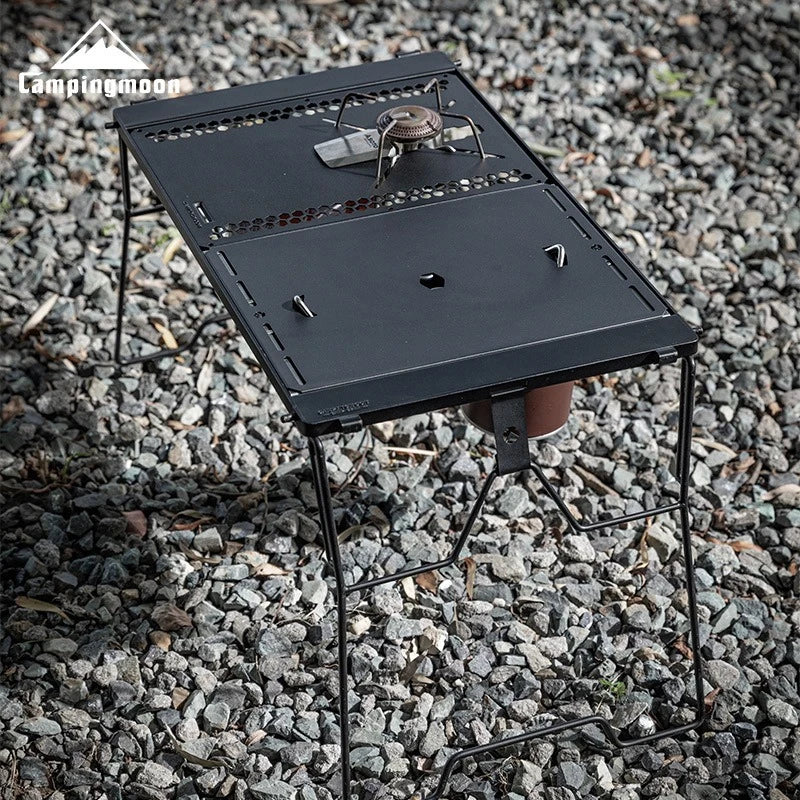 Stainless Steel Camping Table Cover - Durable & Space-Saving