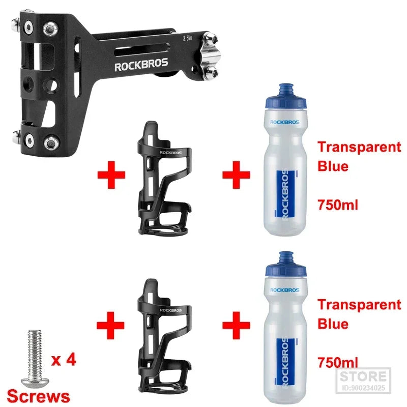 ROCKBROS Double Cup Bicycle Water Bottle Cage for Cycling Enthusiasts