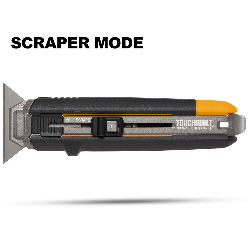 ToughBuilt 2-in-1 Utility Knife & Scraper with 5 Blades
