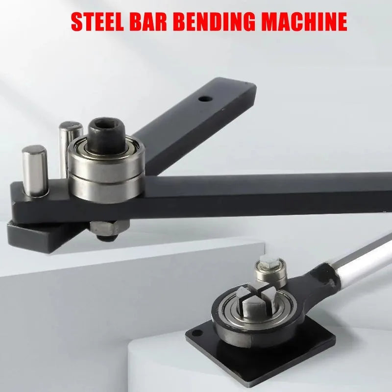 Compact Manual Rebar Bender - Durable Steel Hand Tool for Easy Bending