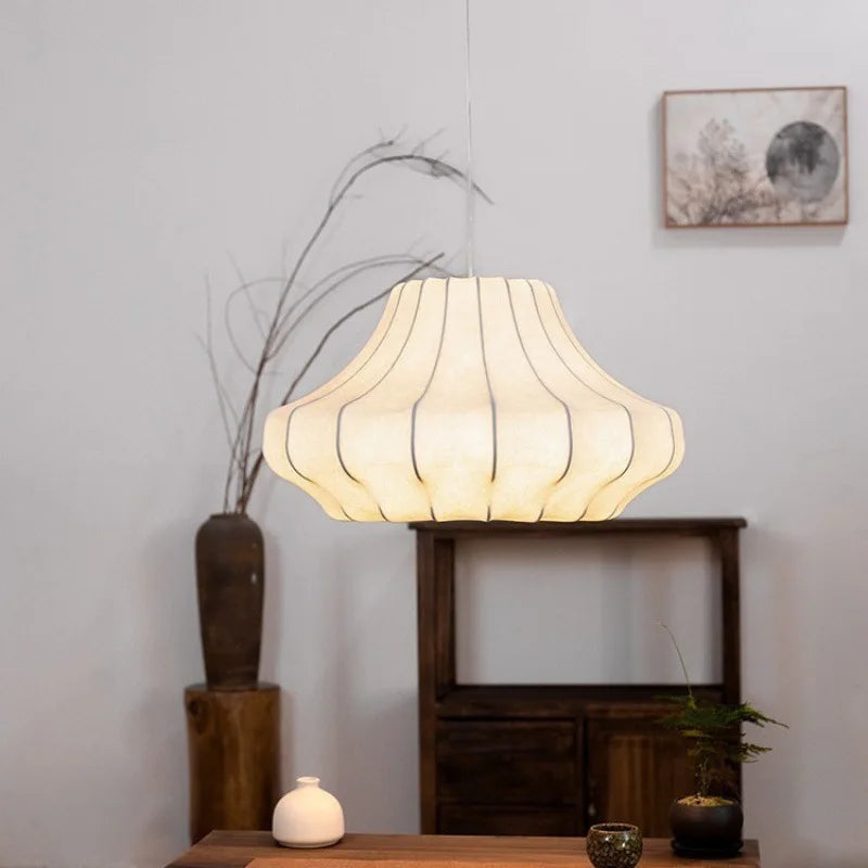 Elegant Silk Pendant Lamp - Italian Design for Any Room