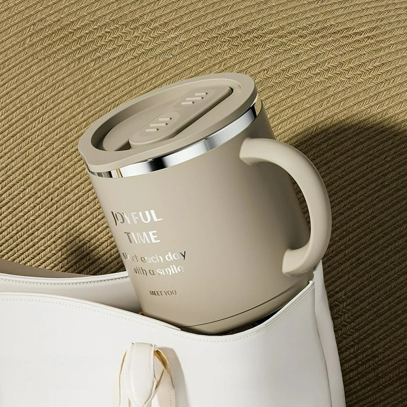 Double-Layer Insulated Stainless Steel Coffee Mug - 304 Design