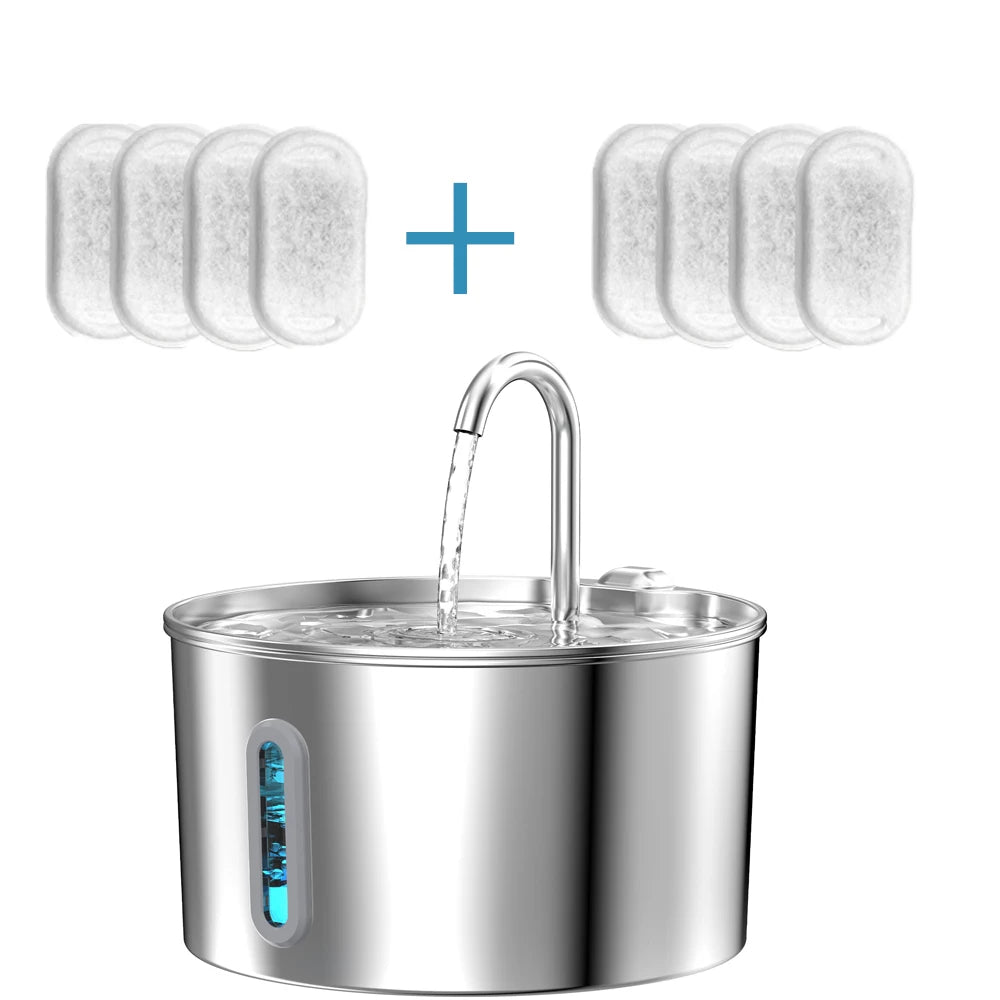 ZKYJ Automatic Cat & Dog Water Fountain | Stainless Steel Design
