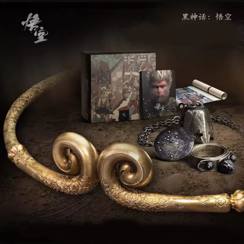 Sun Wukong Golden Cudgel Ring - Collectible Game Jewelry