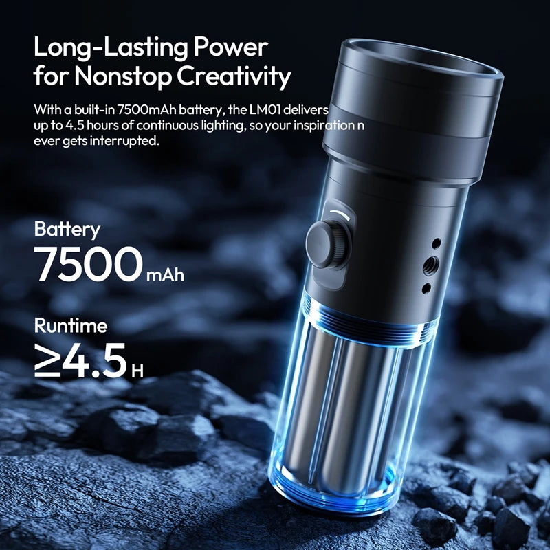Ulanzi LM01 RGB Zoomable Sunset Photography Light - 7500mAh Power