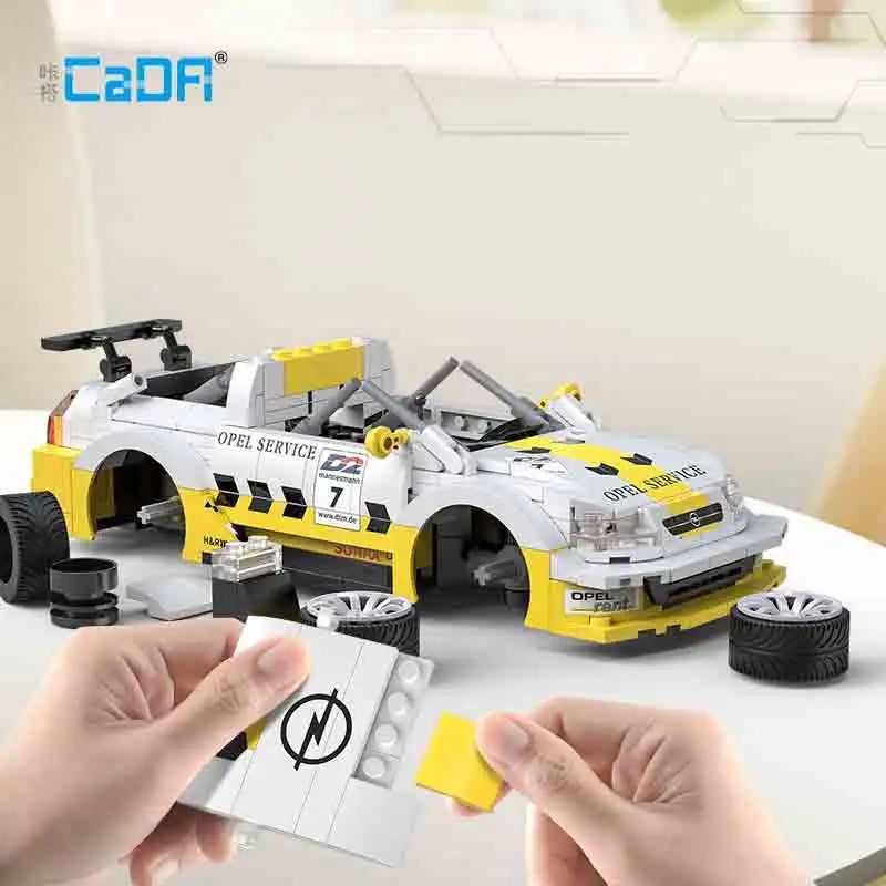 CADA Remote Control Racing Car Building Blocks - Opel Astra V8 Coupe