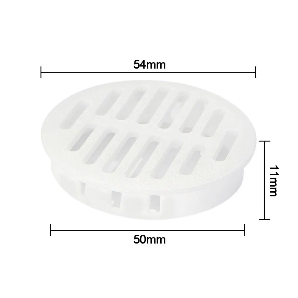4Pcs Round Plastic Louver Vent Cover for Cabinet & Furniture